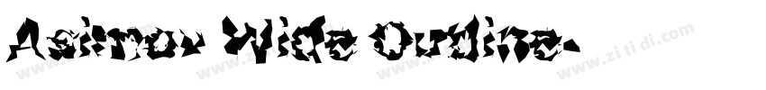 Asimov Wide Outline字体转换